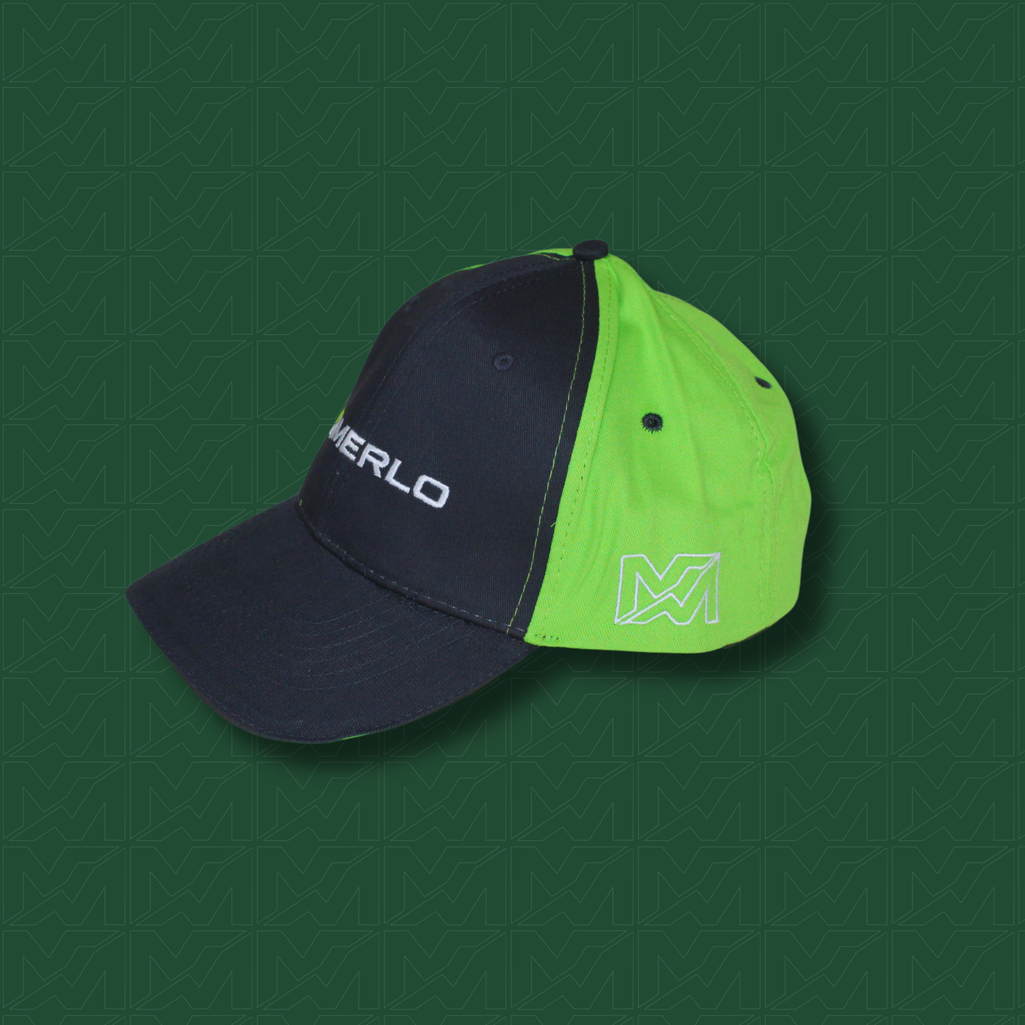 Green Black Quarter Cap