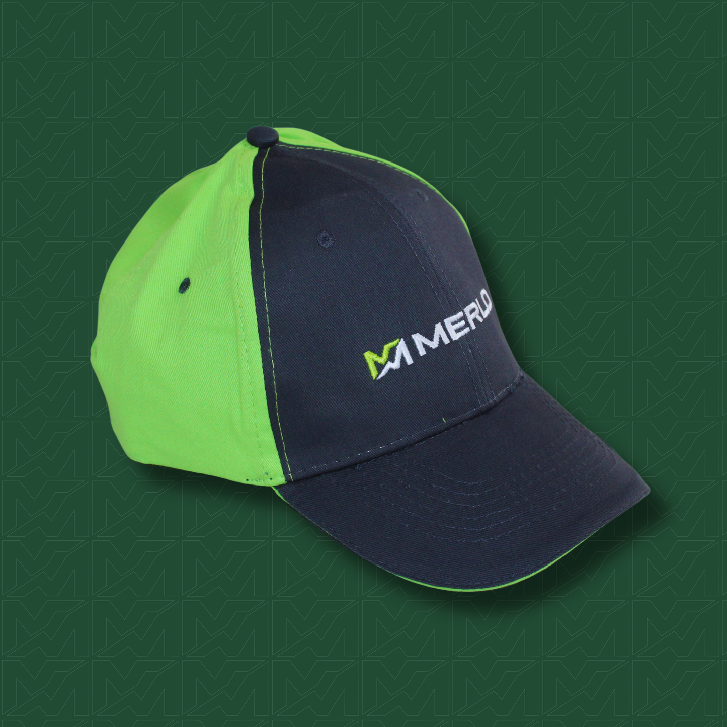 Green Black Quarter Cap